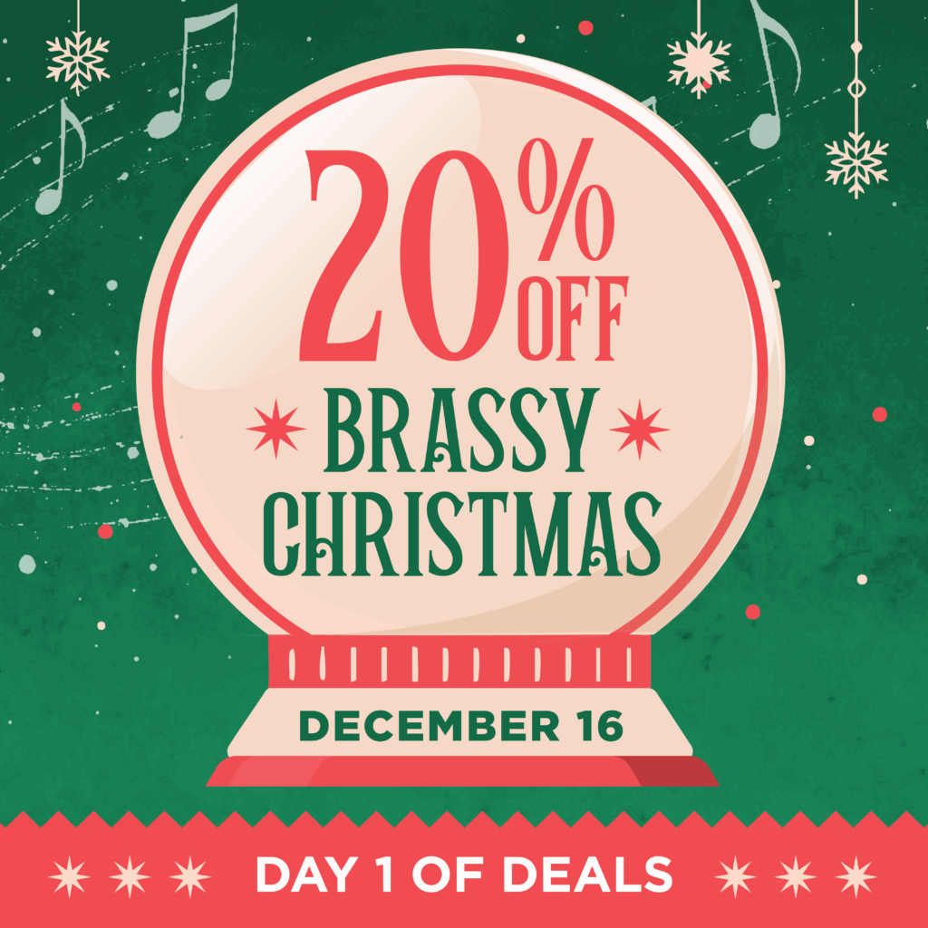 20% off Brassy Christmas (December 16) | Day 1 of Deals